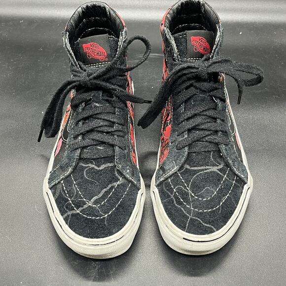 Vans X Stranger Things Sk8 Hi Sneakers Shoes M 6 W 7.5 Black Friends Don't Lie - Picture 3 of 7